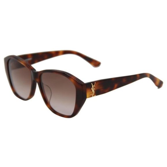 Saint Laurent Brown New Sl M8/F 003 Havana Sunglasses - Picture 1 of 12